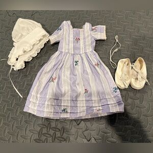 American Girl Felicity doll Lavender and White Costume Set
